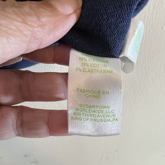 Lilly Pulitzer Joyce T Shirt Dress Sz XS Blue V Neck 3/4 Sleeve UPF 50 Casual - Picture 4 of 5